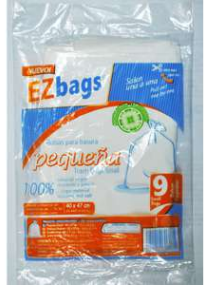 BOLSA PARA BASURA EZ BAGS PEQUEÑA BLANCA
