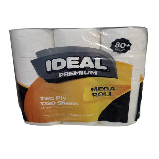 PAPEL HIGIENICO IDEAL 24 ROLLOS