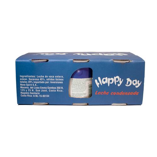 LECHE CONDENSADA 6 LATAS 397 GR EN BOLSA HAPPY DAY